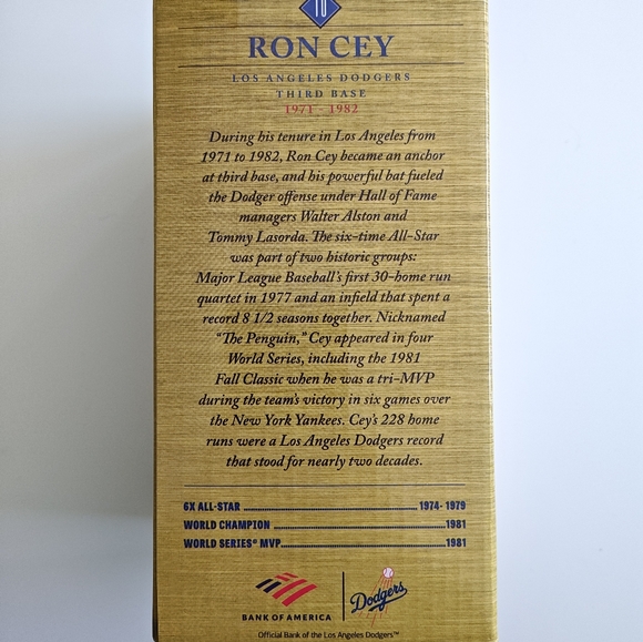 Ron Cey Dodgers Bobblehead 2025 - Picture 4 of 11